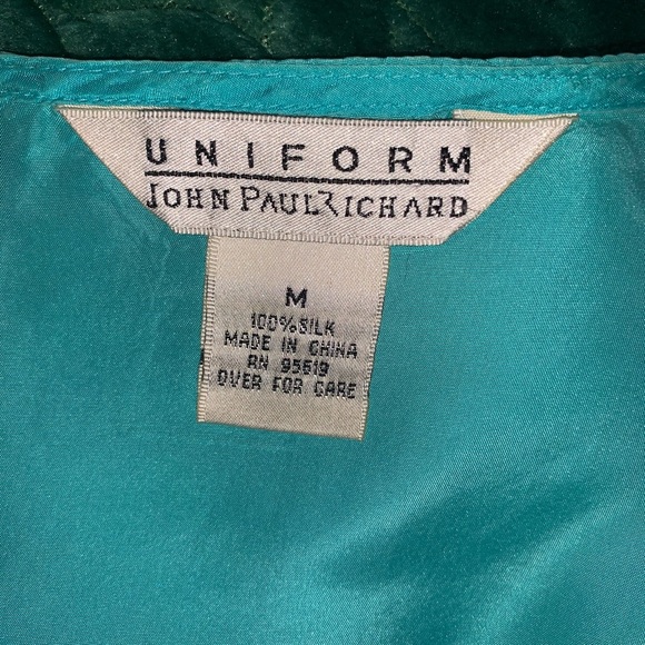 Soft teal beaded tunic size M by John Paul Richard - Picture 3 of 6